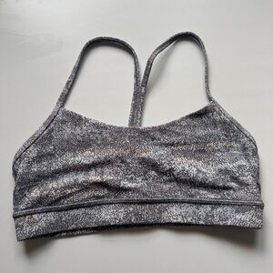 Lululemon Flow Y Bra, Frozen Vista Alpine pattern, size 6